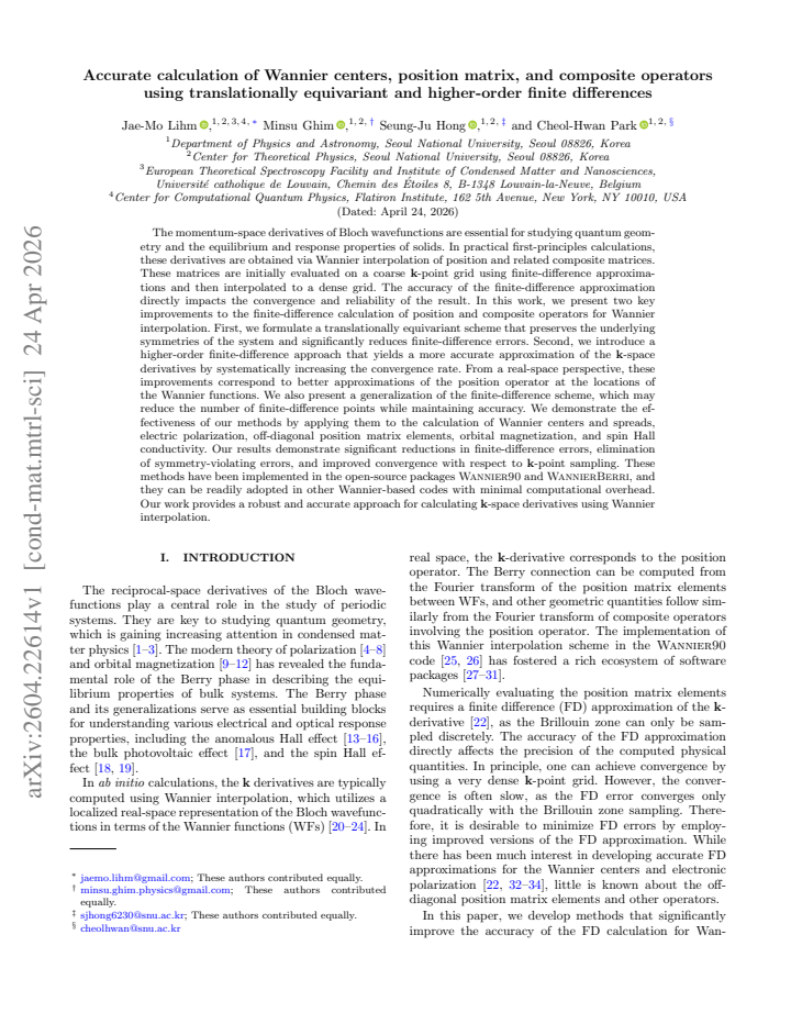 First page
