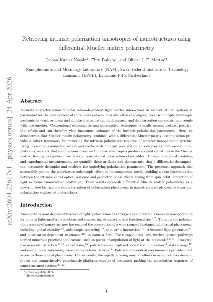 First page