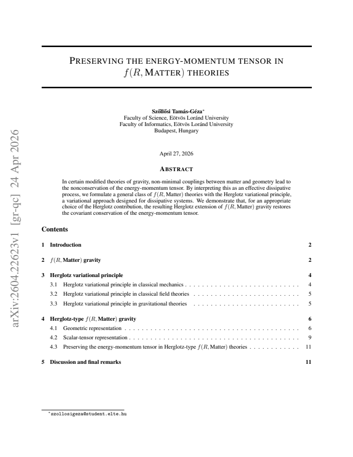 First page