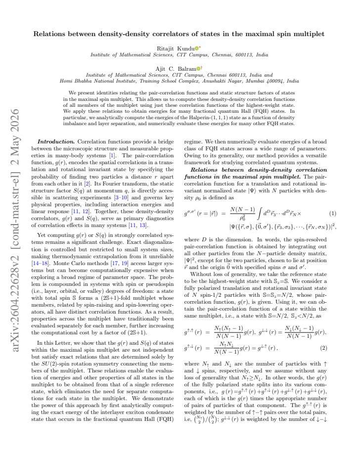 First page