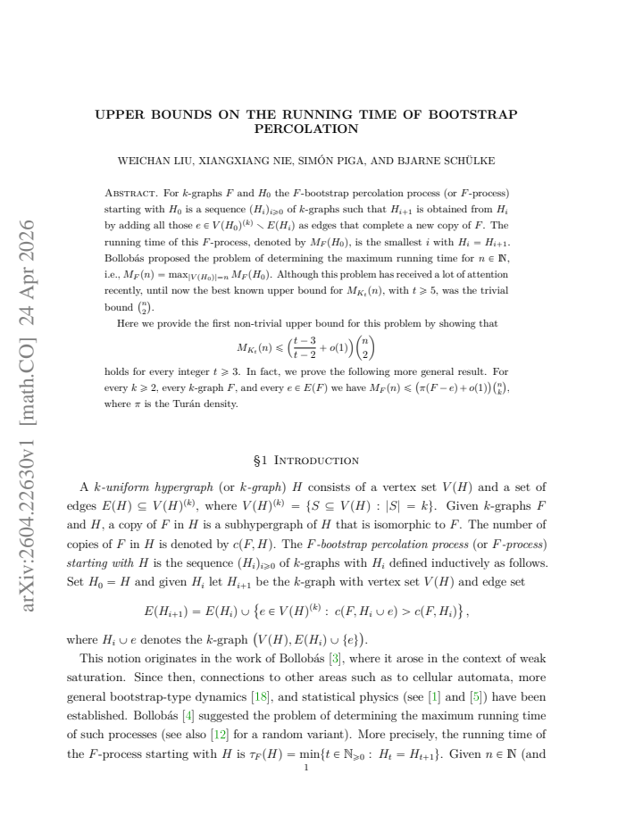 First page