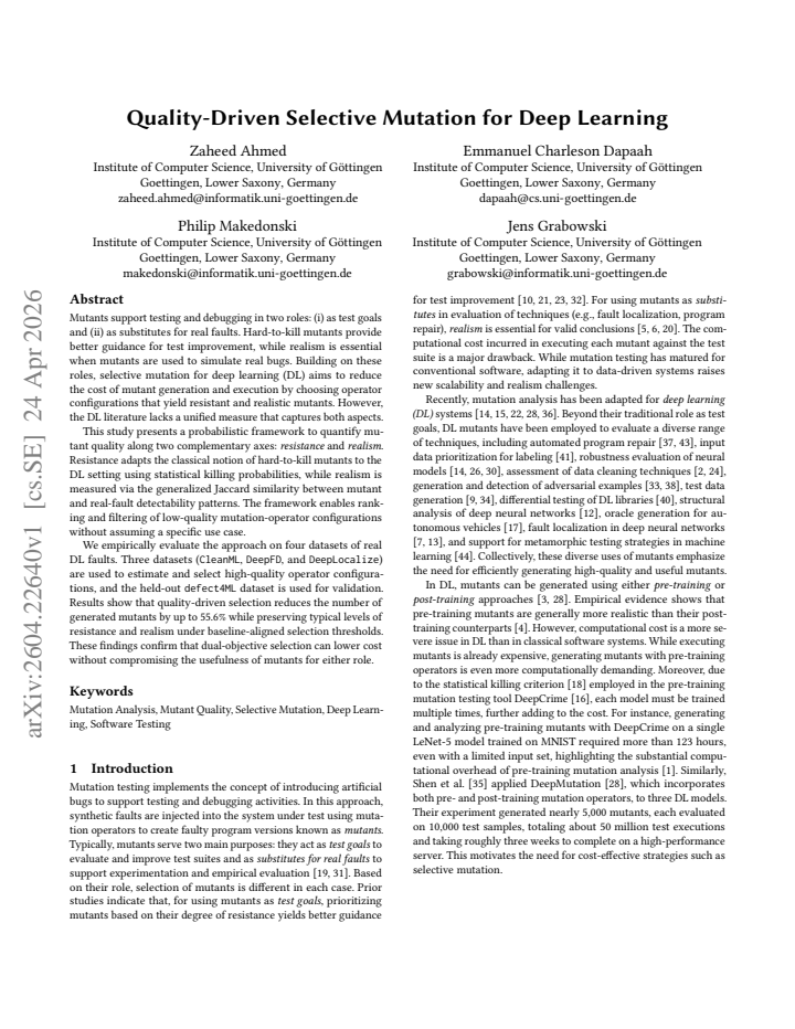 First page