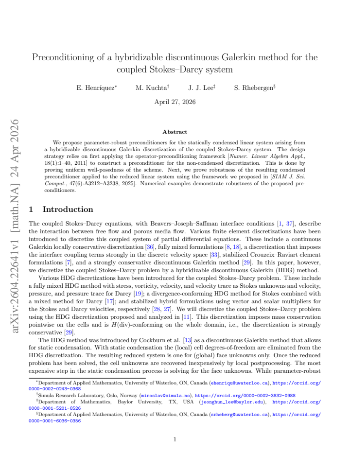 First page