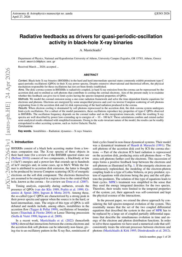 First page