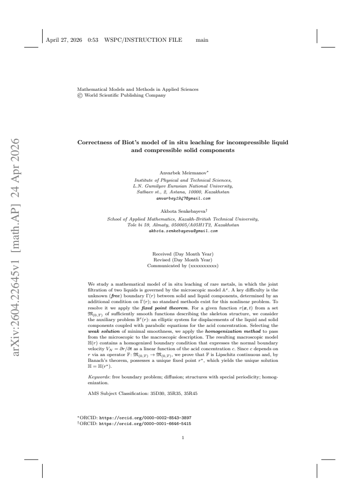 First page