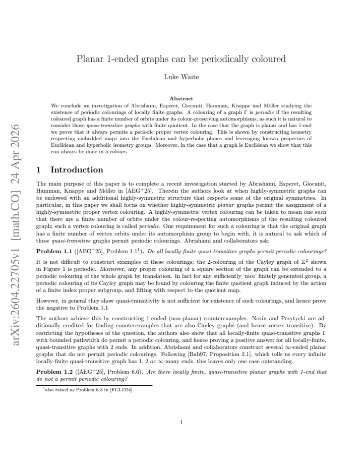 First page