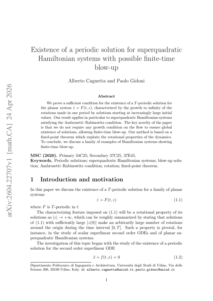 First page