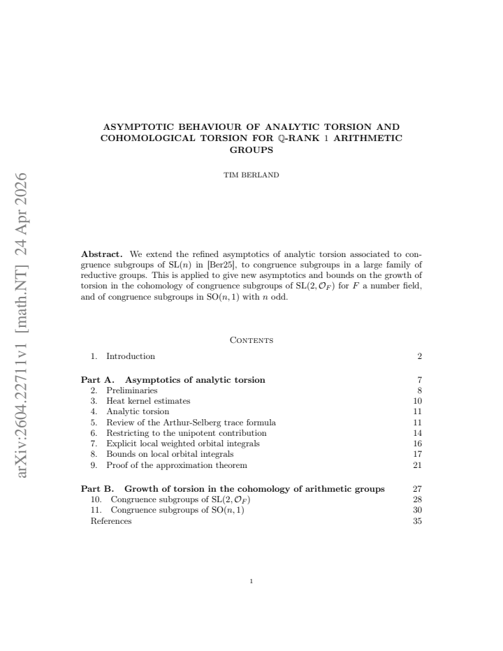 First page