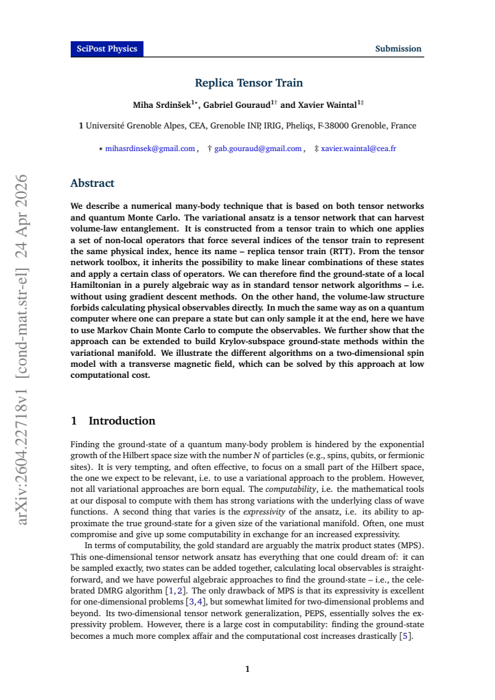 First page