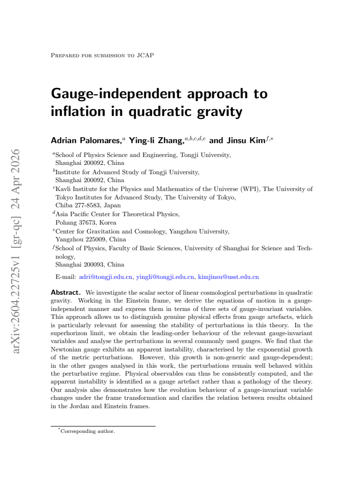 First page