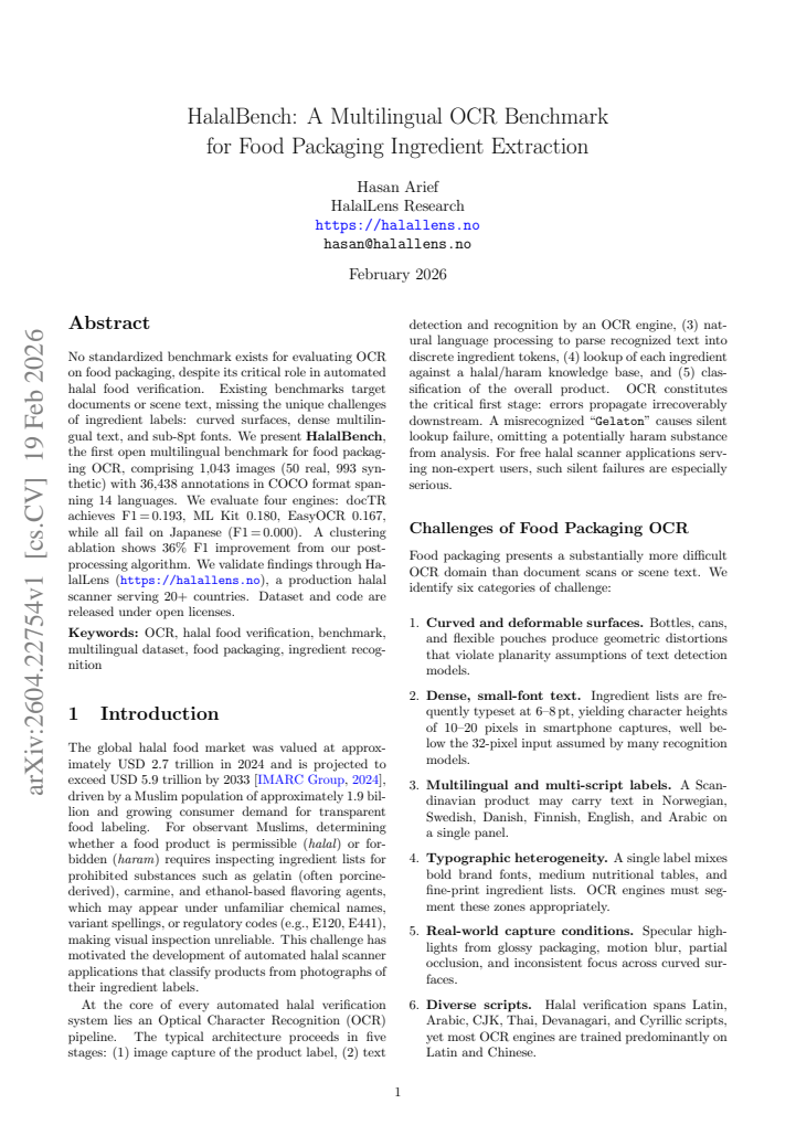 First page
