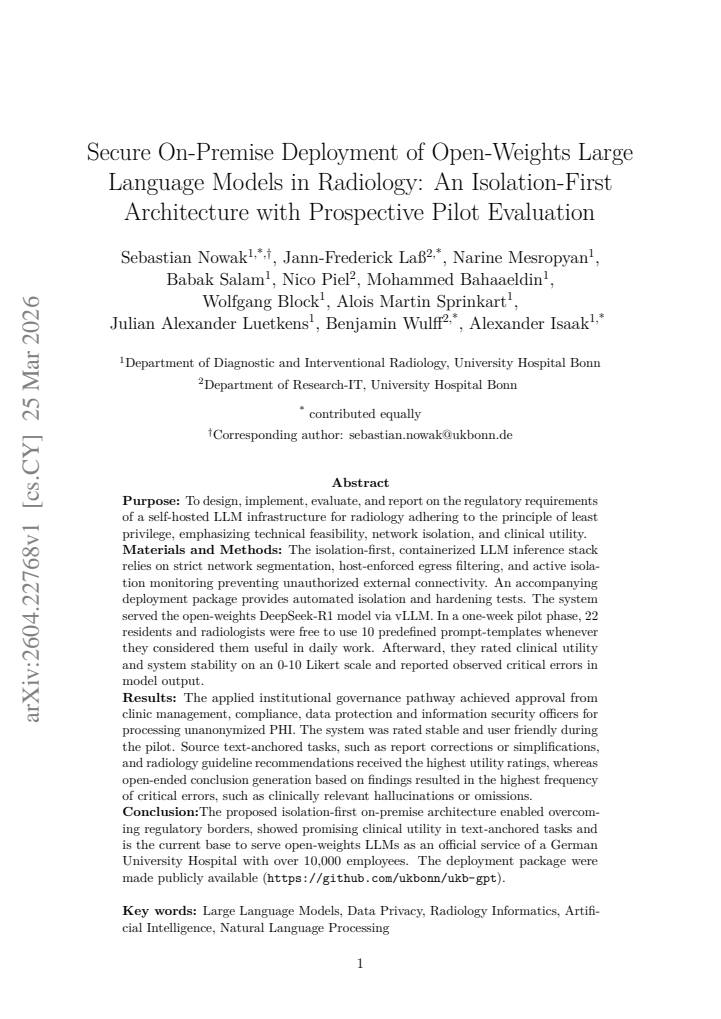 First page