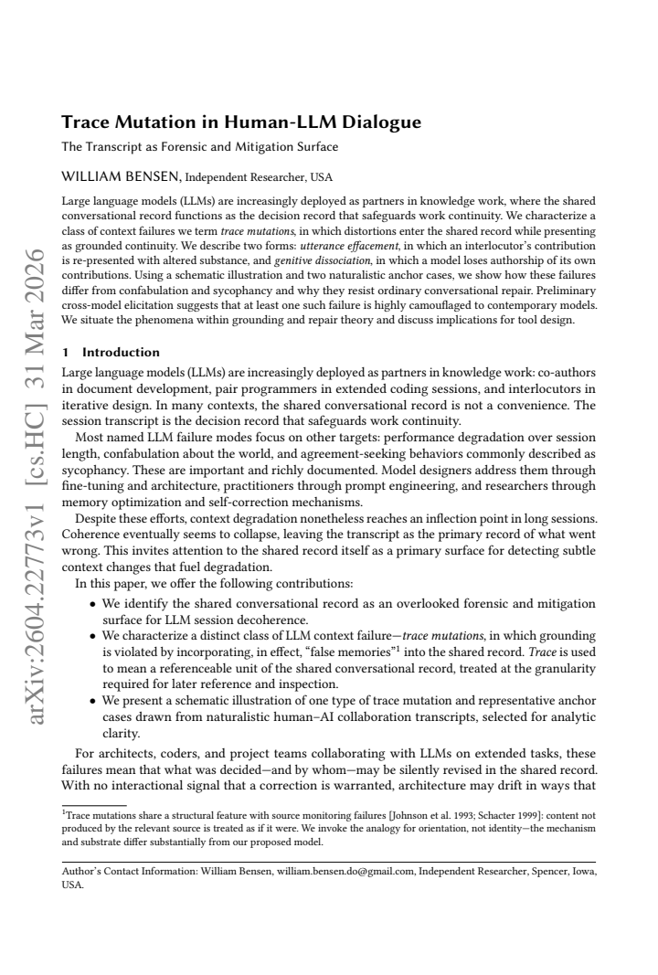 First page
