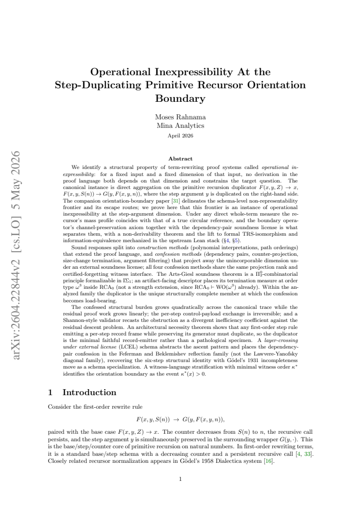 First page