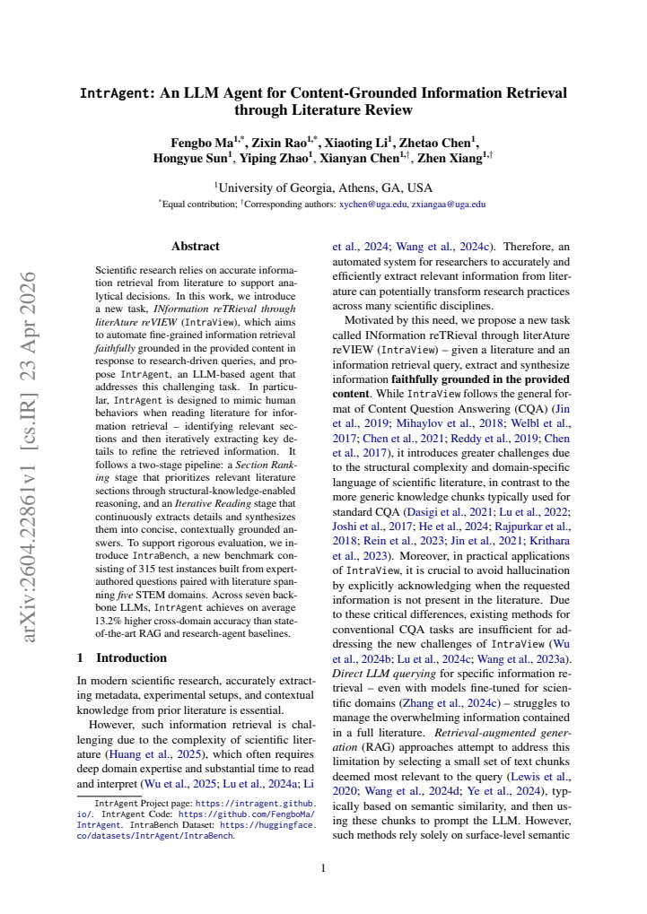 First page