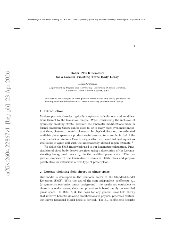 First page