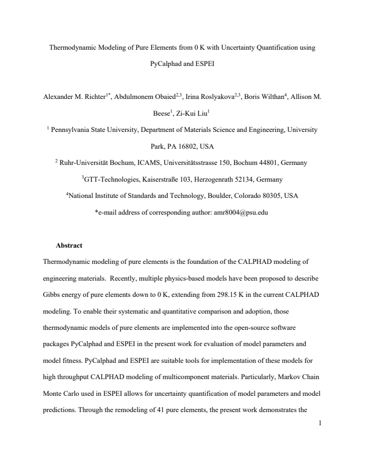 First page