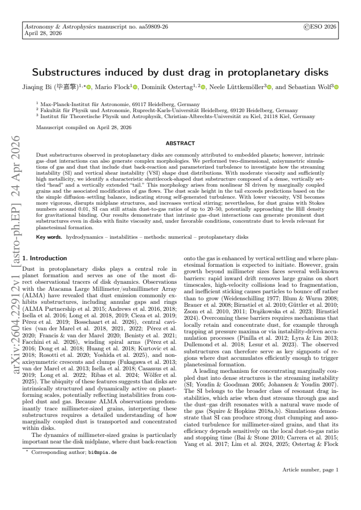 First page
