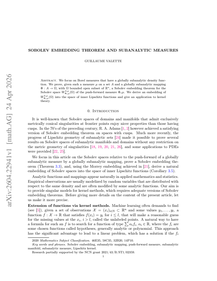 First page