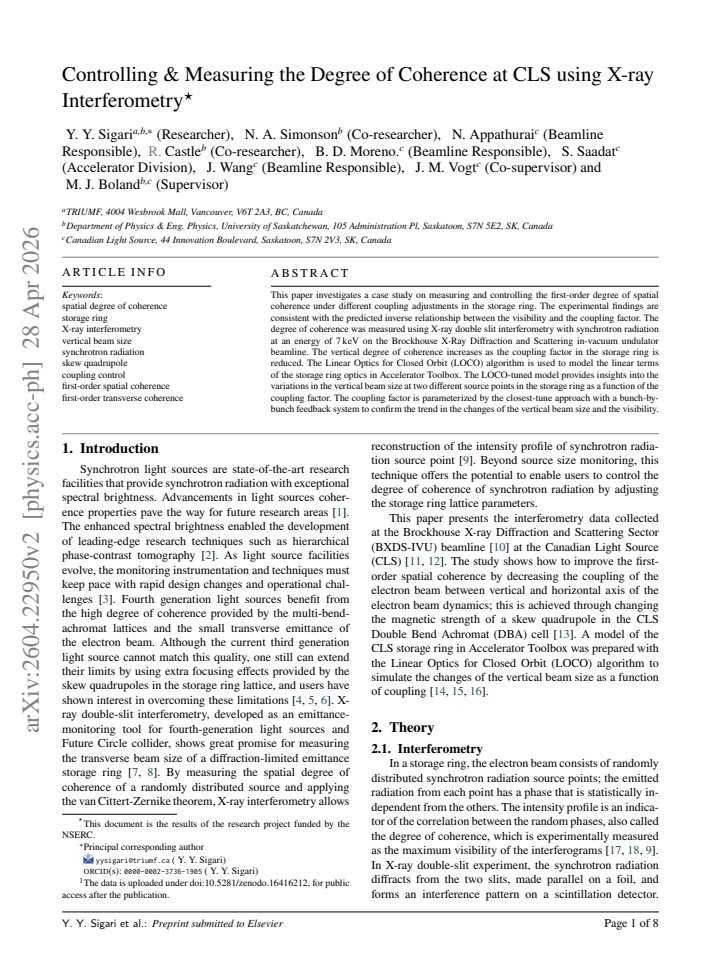 First page