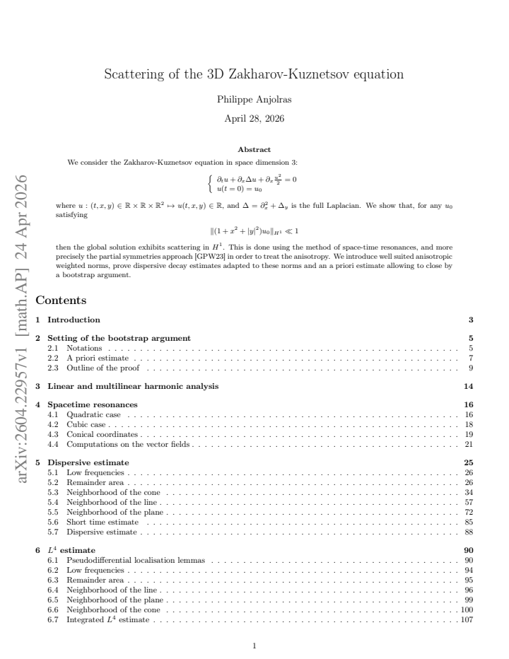 First page