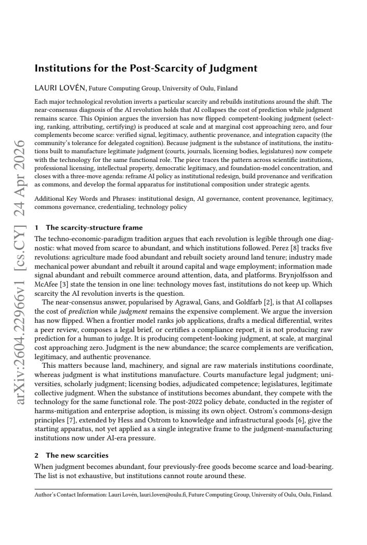 First page