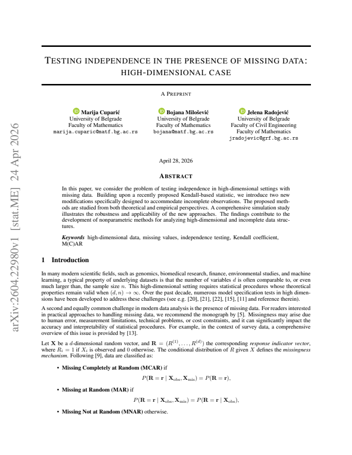 First page
