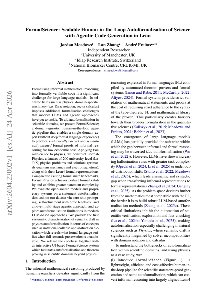 First page