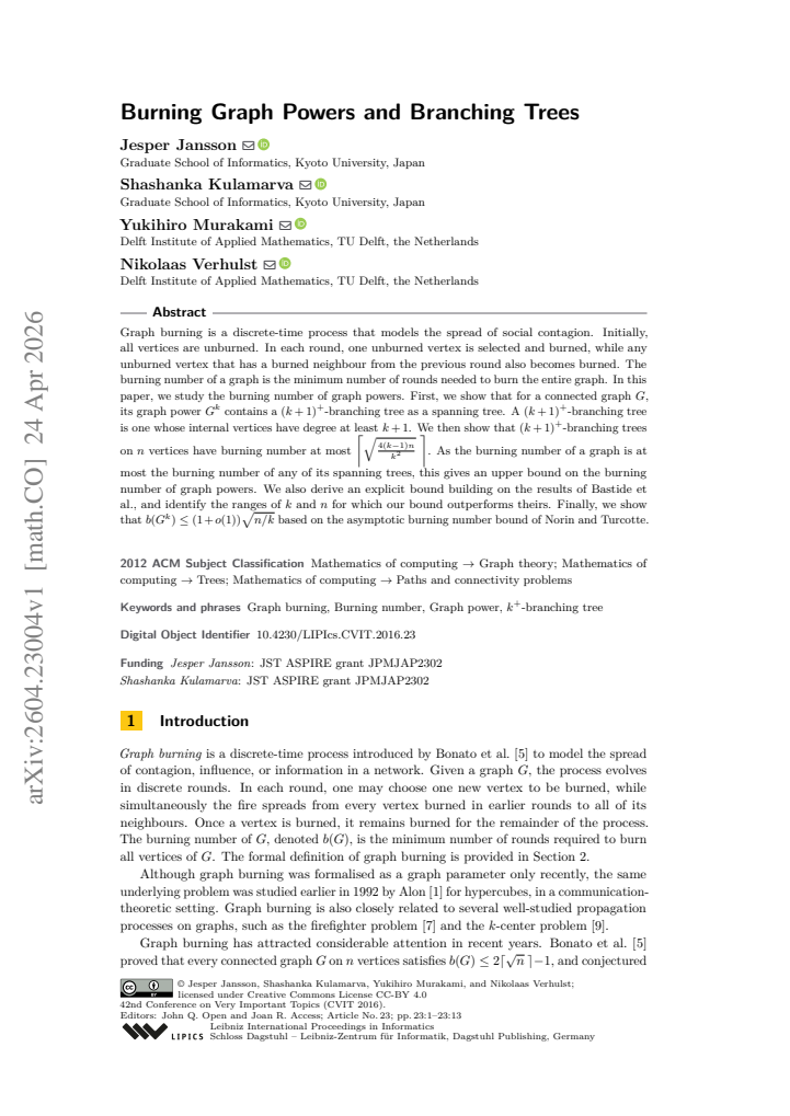 First page