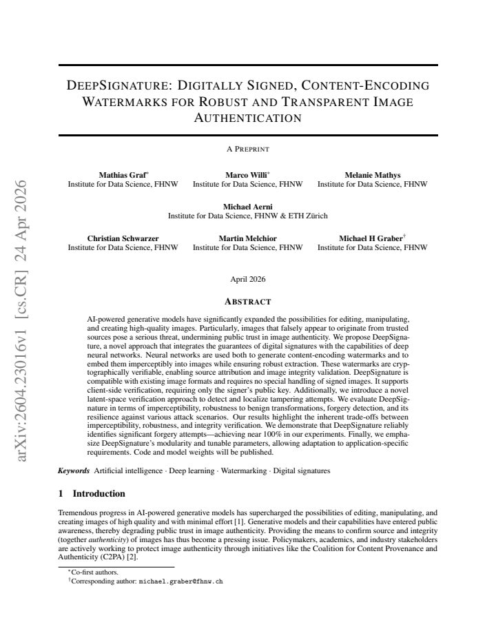 First page