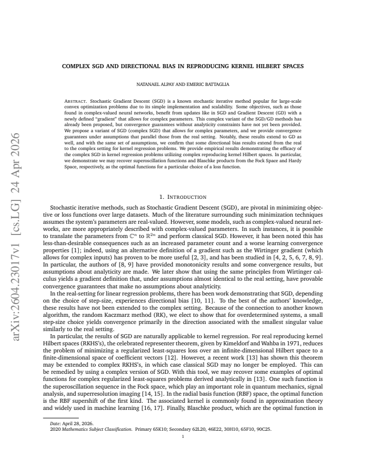 First page