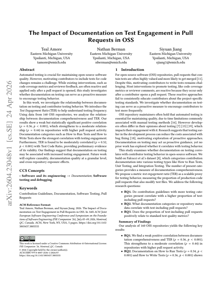 First page