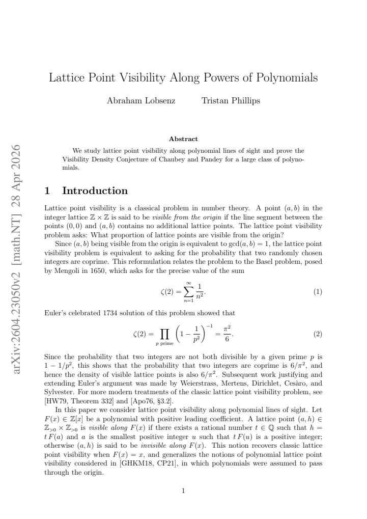 First page
