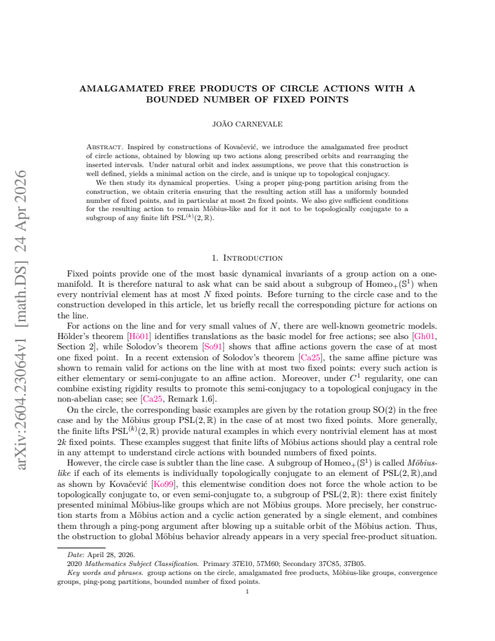 First page