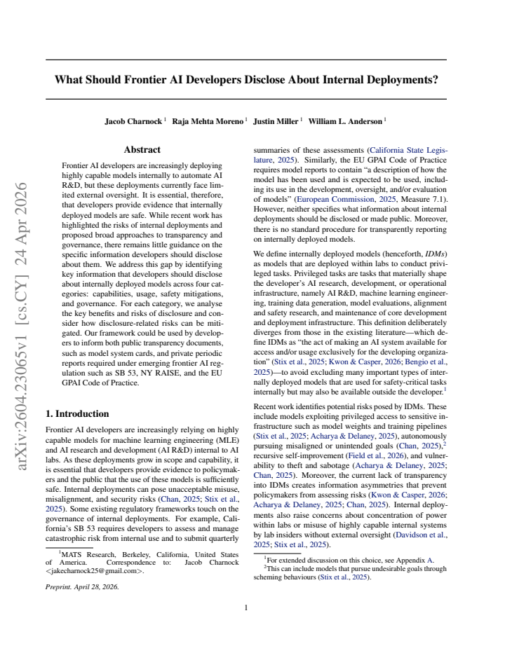 First page