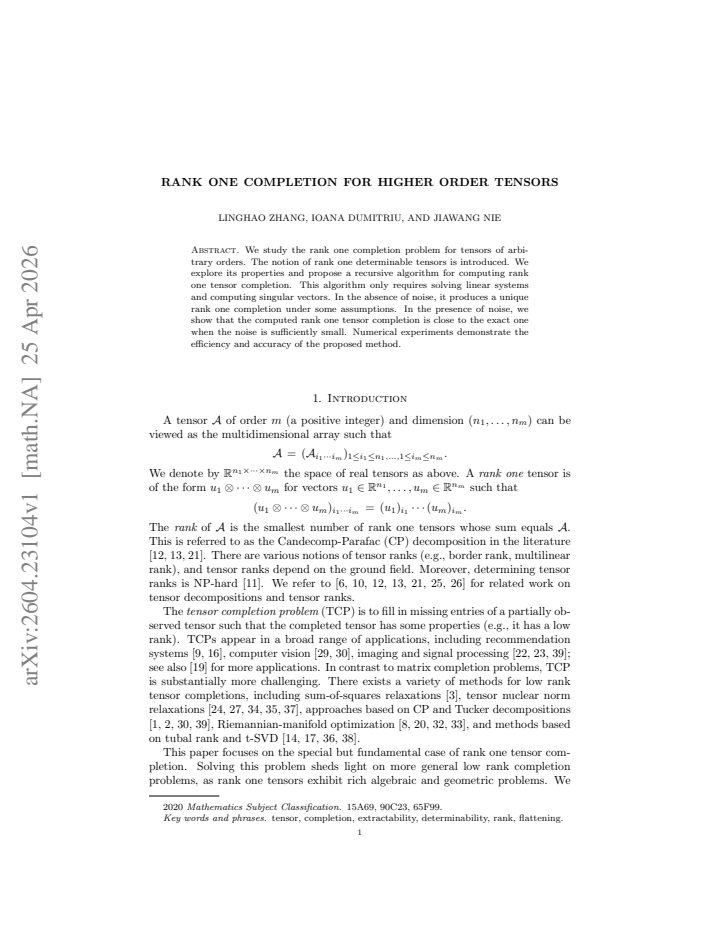 First page