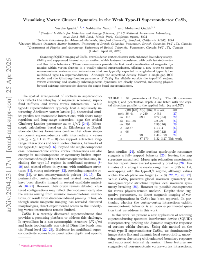 First page