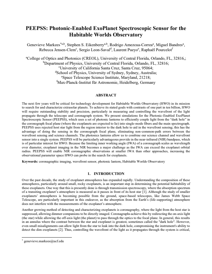 First page