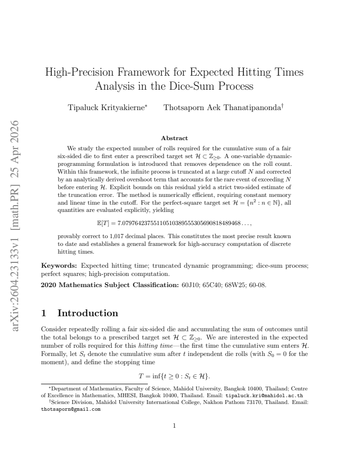 First page