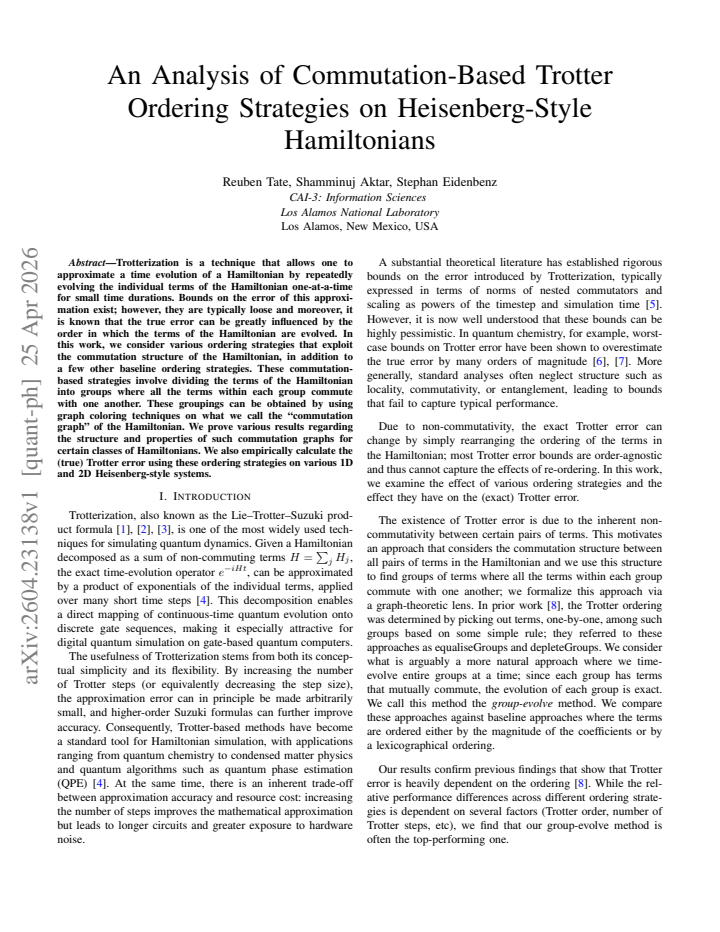 First page