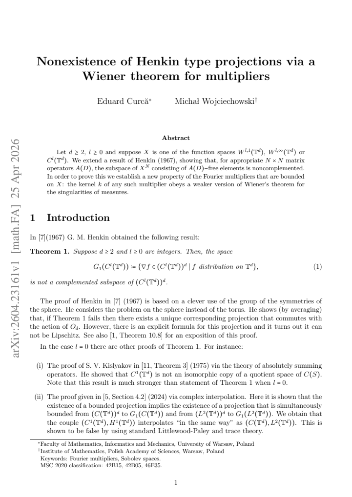 First page