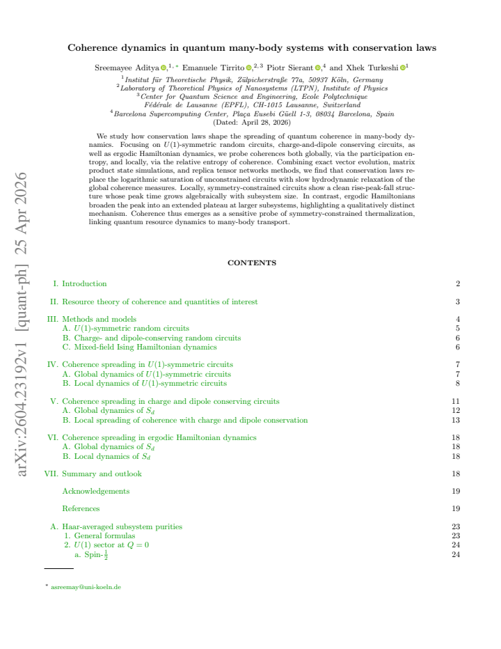 First page