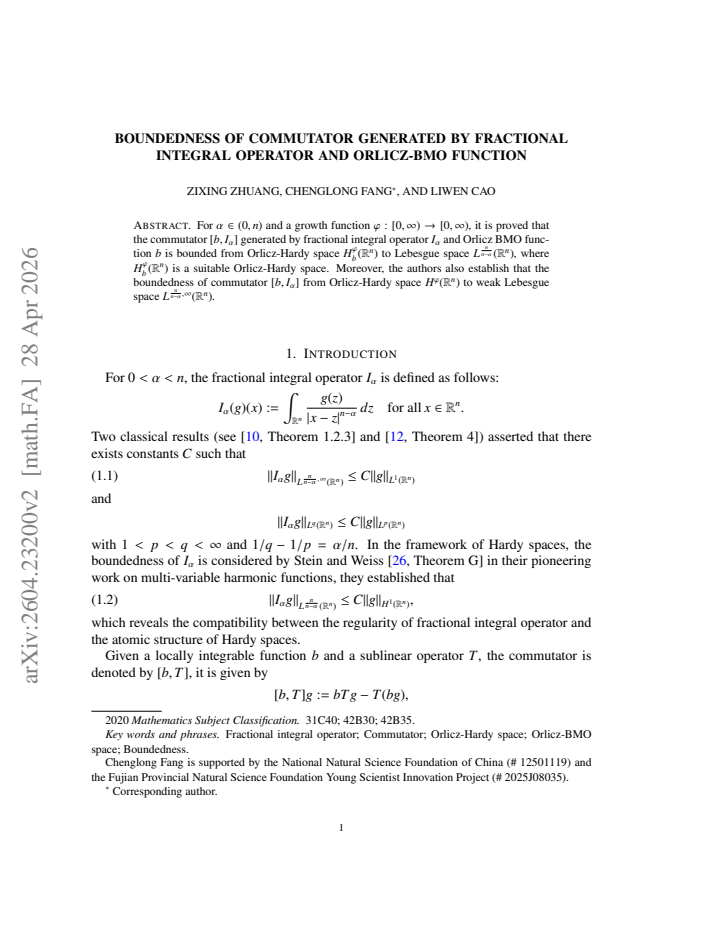 First page