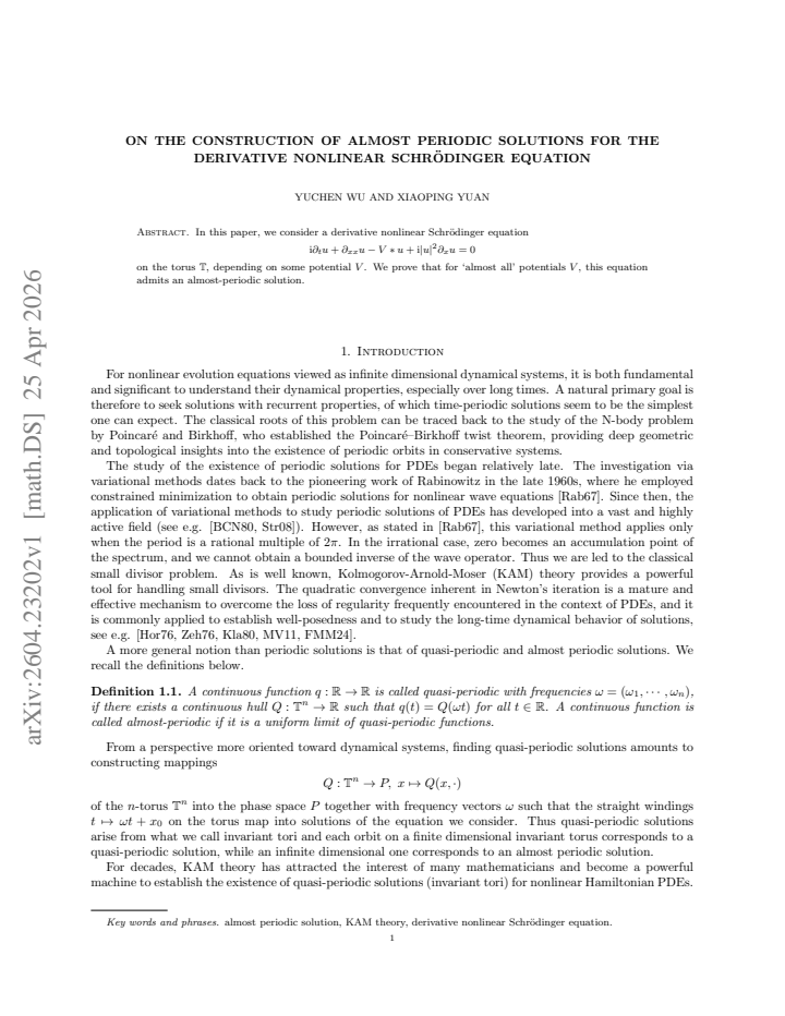 First page