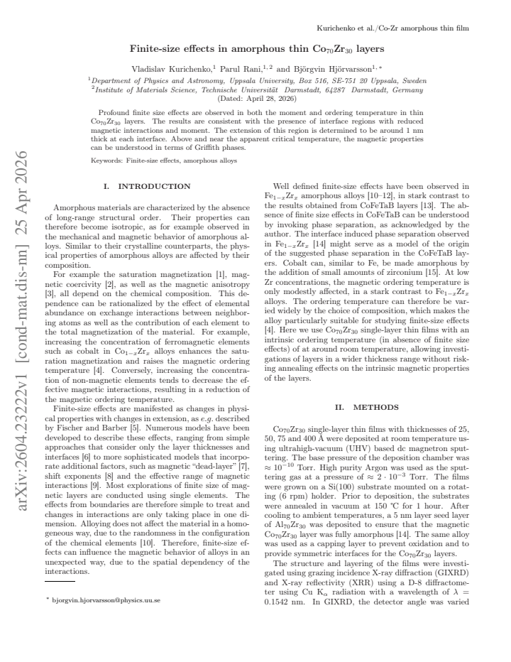 First page