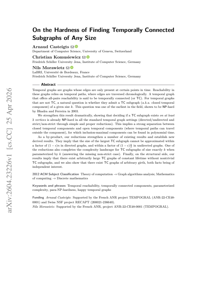 First page