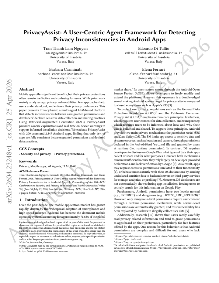 First page