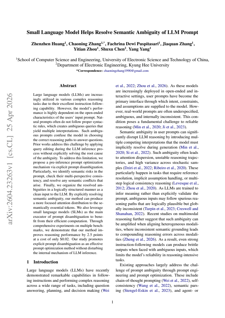 First page