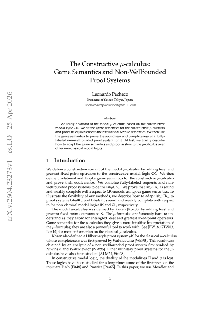 First page