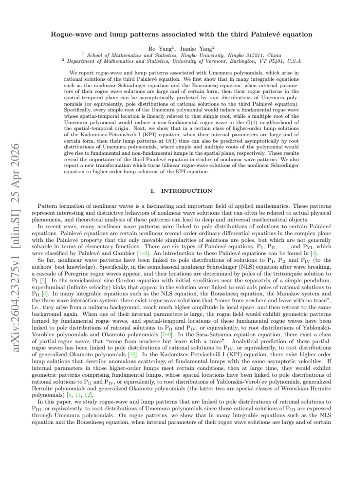 First page